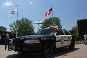 SDPD Honor 1 in front of the National Law Enforcement Officers Memorial in Washington, DC. - May 2015